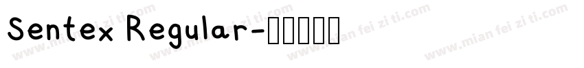 Sentex Regular字体转换